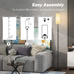 HOMCOM HOMCOM Floor Lamp 63 Inches With Foot Switch For Living Room - Lamp