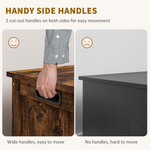 HOMCOM Storage Chest Bench 2 Hinges Living Room - HOMCOM - Home Symphony