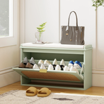 N/A Boho Shoe Cabinet Compact Flip Drawer Entryway - Shoe Storage
