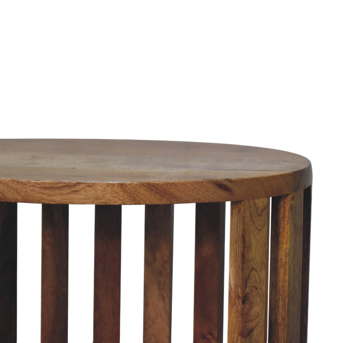 Artisan Bedside Table Solid Mango Wood Compact Single Shelf With Open Top For Modern Japanese Bedroom - Artisan Furniture - Home Symphony