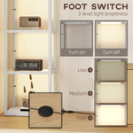 Premium Floor Lamp Four Tier Display Shelves Warm White LEDs For Living Room Ambience by N/A