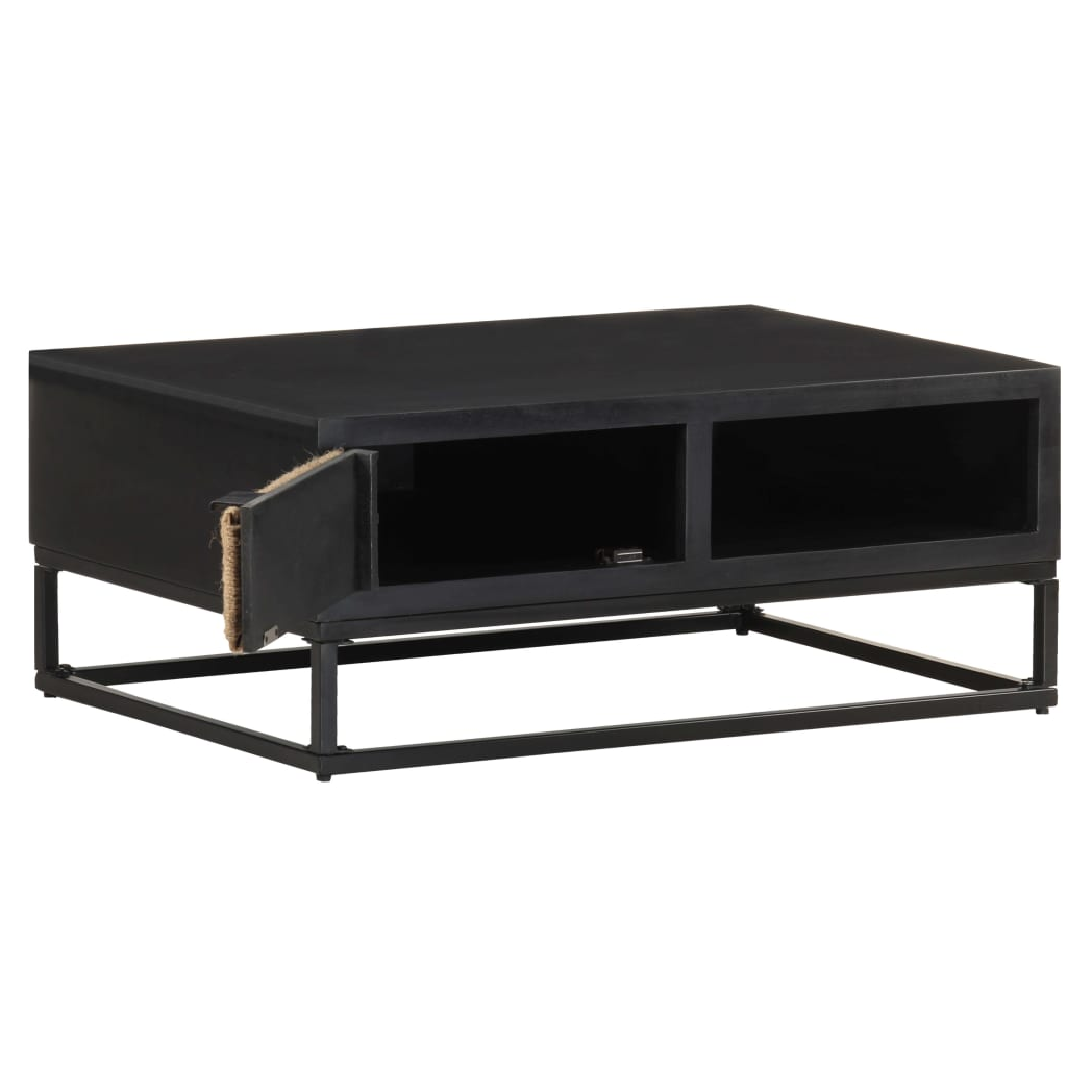 vidaXL Coffee Table 90x60x35 cm Solid Mango Wood Durable Industrial Living Room - vidaXL - Home Symphony