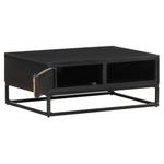 vidaXL Coffee Table 90x60x35 cm Solid Mango Wood Durable Industrial Living Room - vidaXL - Home Symphony