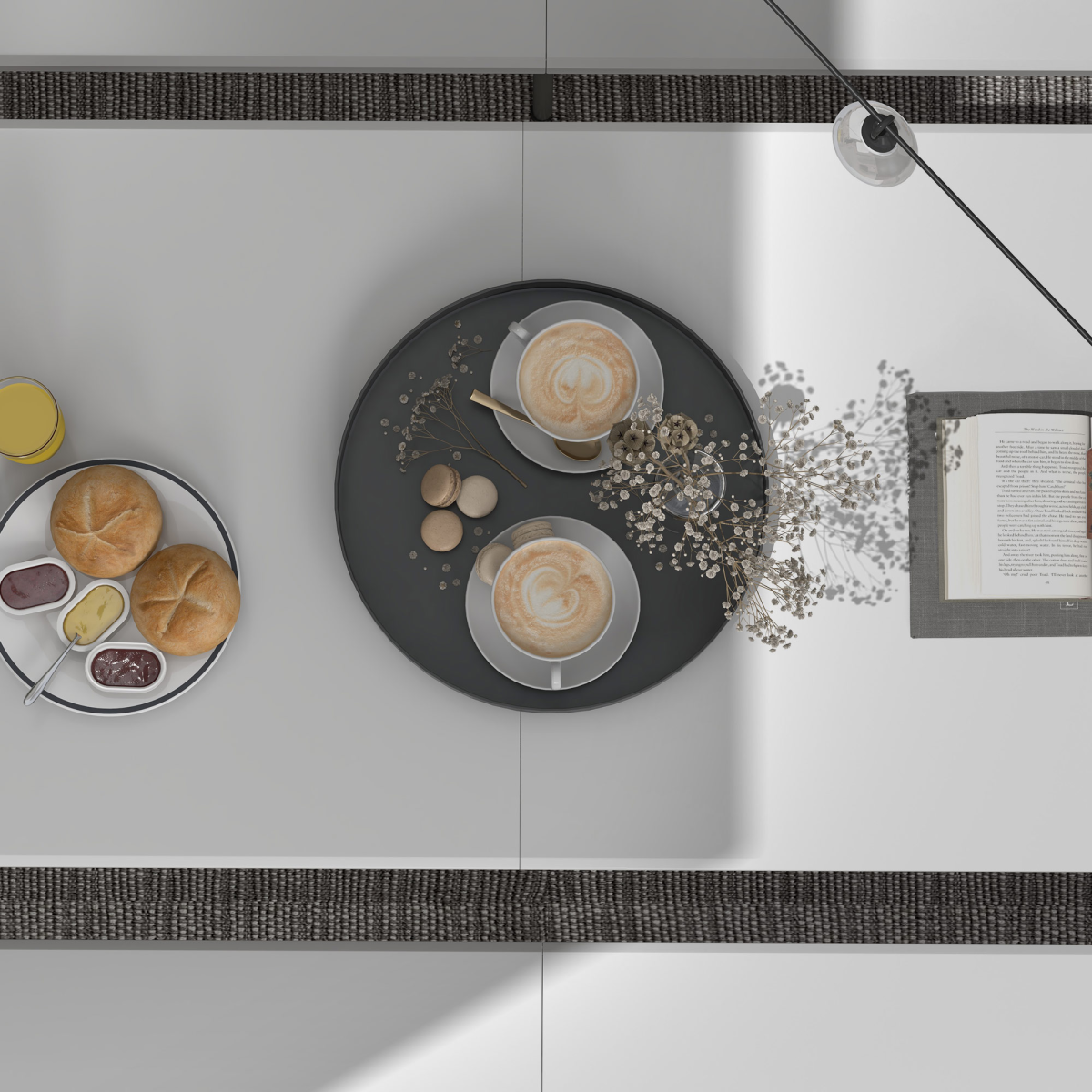 Stylishly set up the Outsunny Folding Garden Table with Large HDPE Top and Powder-Coated Steel Frame for Outdoor Entertaining.