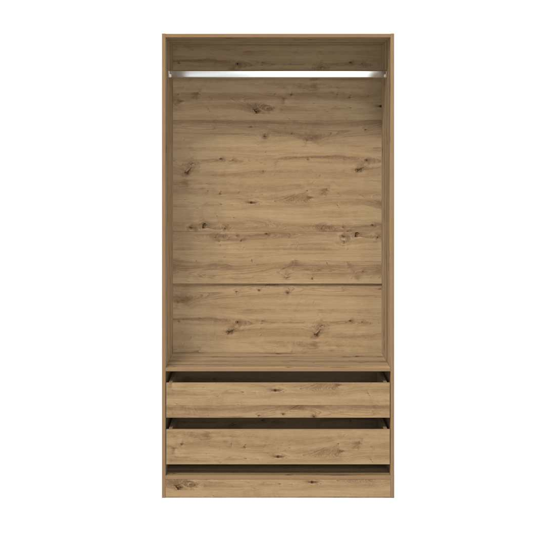 VidaXL Artisan Oak Wardrobe 100x50x200 Cm Engineered Wood - vidaXL - Home Symphony