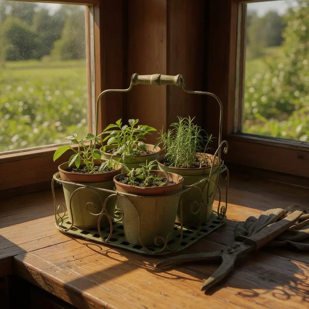 MSL GREEN 4 POT PLANTER - Planters
