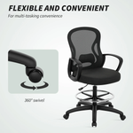 Vinsetto Mesh Office Chair Adjustable Height With Lumbar Support For Home Office Use by Vinsetto