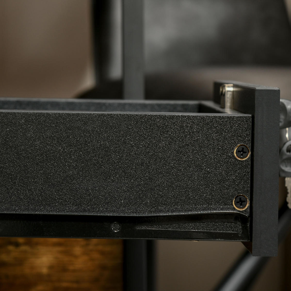 Vinsetto Mobile File Cabinet Compact Lockable Top Drawer 2 Keys Five Wheel Black Home Office Storage