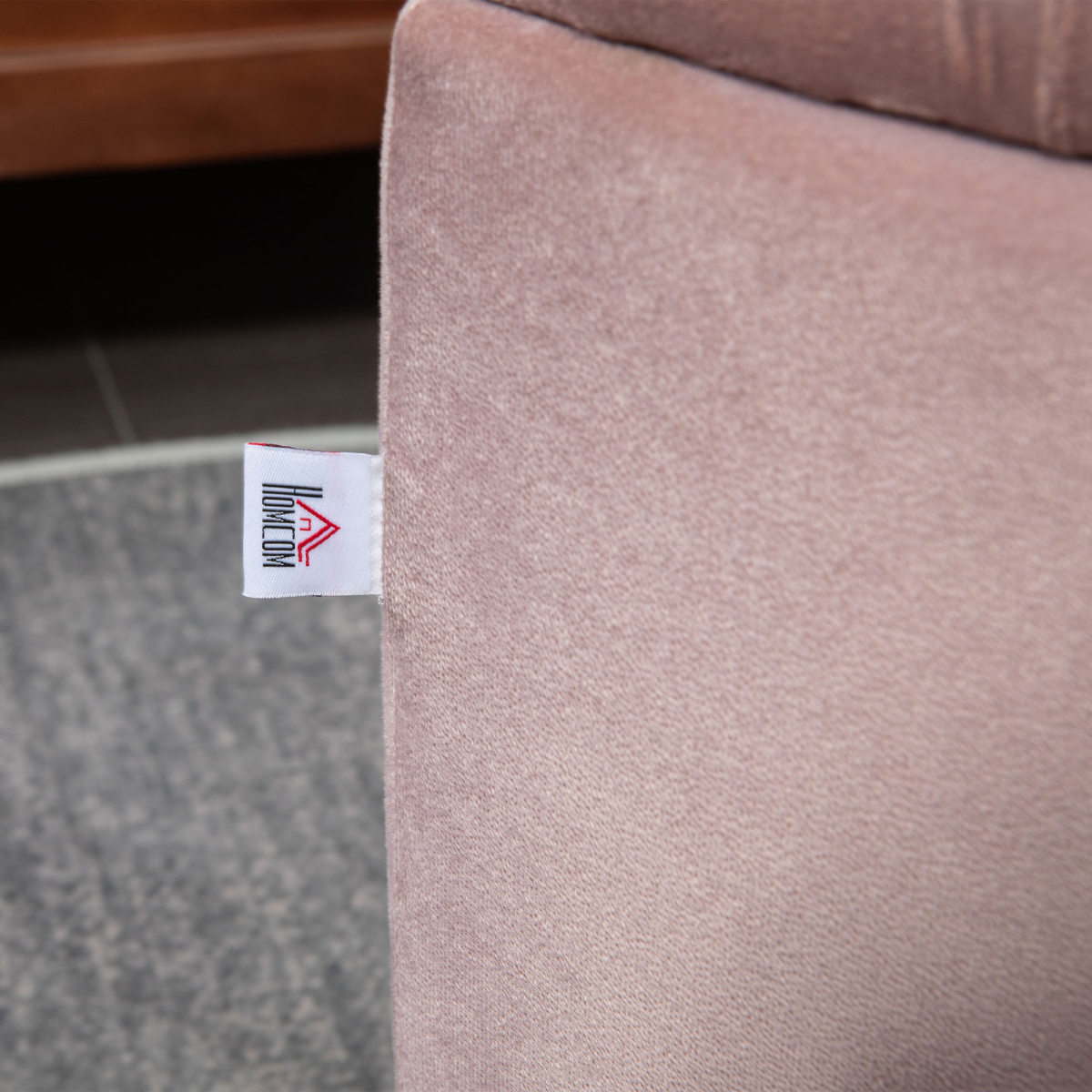 HOMCOM Tufted SemiCircle Storage Ottoman For Home - HOMCOM - Home Symphony