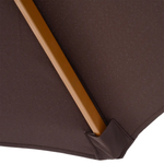 Outsunny 3m Bamboo Wooden Market Patio Umbrella Garden Parasol Outdoor Sunshade Canopy - Parasol