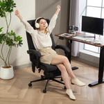 Premium Massage Office Chair Height 112 To 120cm With 155 Degree Recline 5 Massage Modes Lumbar Heat For Home Use by N/A