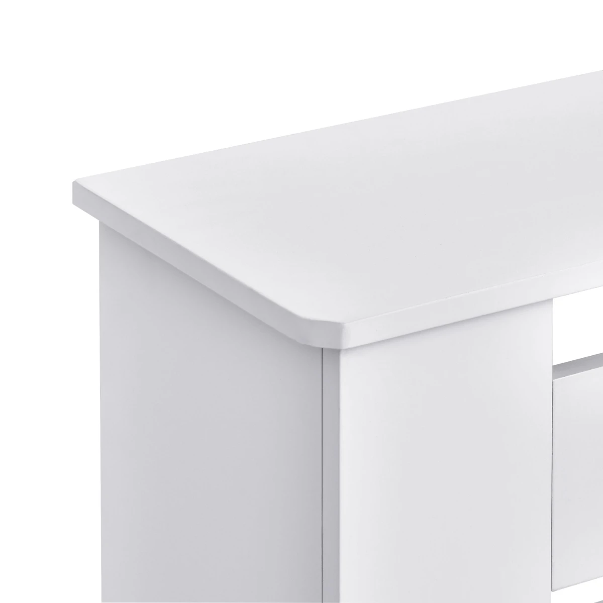 White MDF Radiator Cover 152cm Slatted Safe Home by HOMCOM