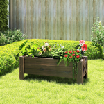 Unbranded Outsunny Raised Bed Planter 100x36.5x36 Durable Gardeners - Planters