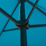 Outsunny Outsunny 4.6M Garden Patio Umbrella Canopy Parasol Sun Shade w/o Base Blue - Parasol