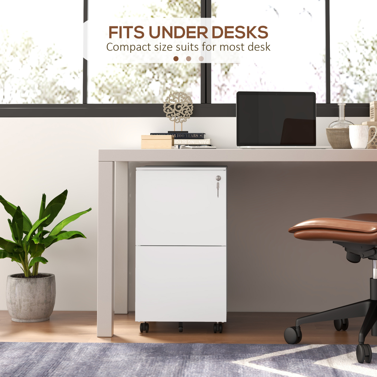 Vinsetto File Cabinet Lock Letter A4 Legal Office - Vinsetto - Home Symphony