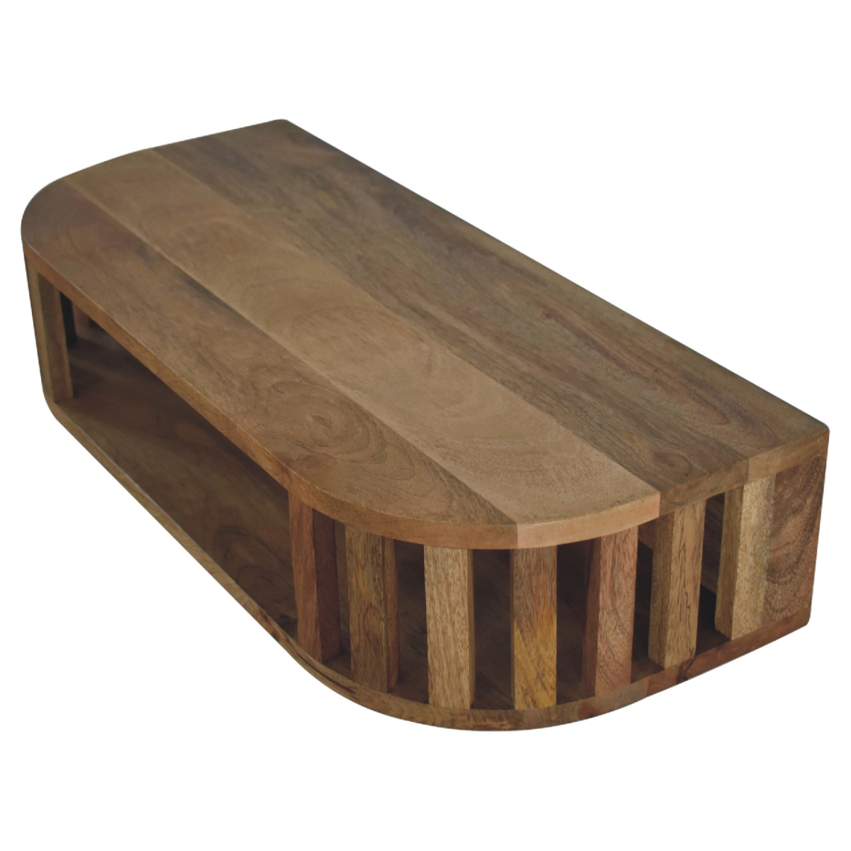 Artisan Furniture Ariella Floating Console Table Solid Mango Wood Open Shelf Japanese Design Living Room - Artisan Furniture - Home Symphony