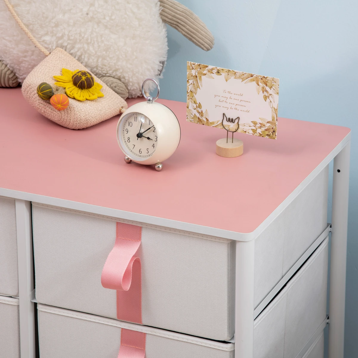 Premium Chest Six Drawer Fabric Drawers Nursery by Unbranded
