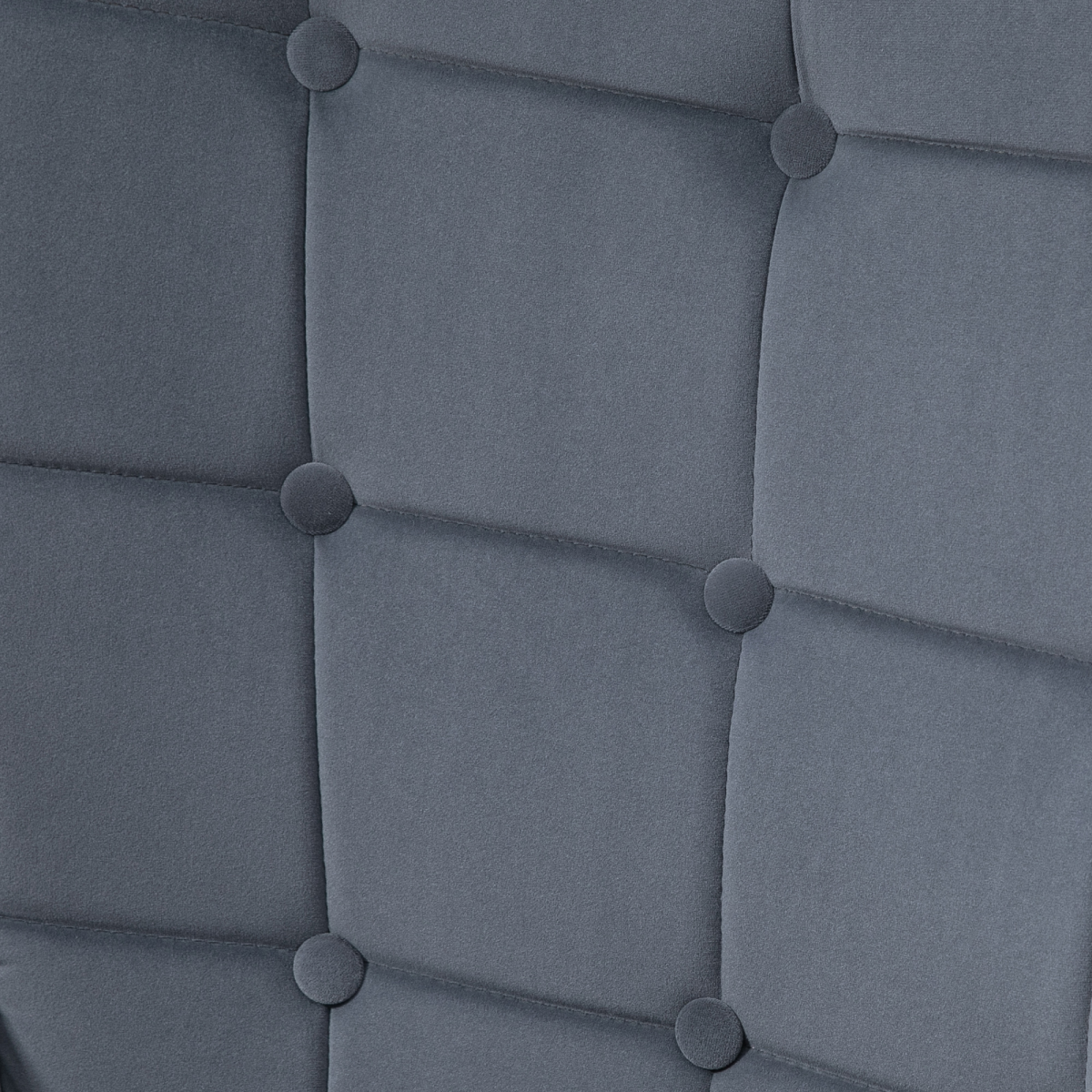 HOMCOM Armchair Footstool Button Tufted Gold Legs