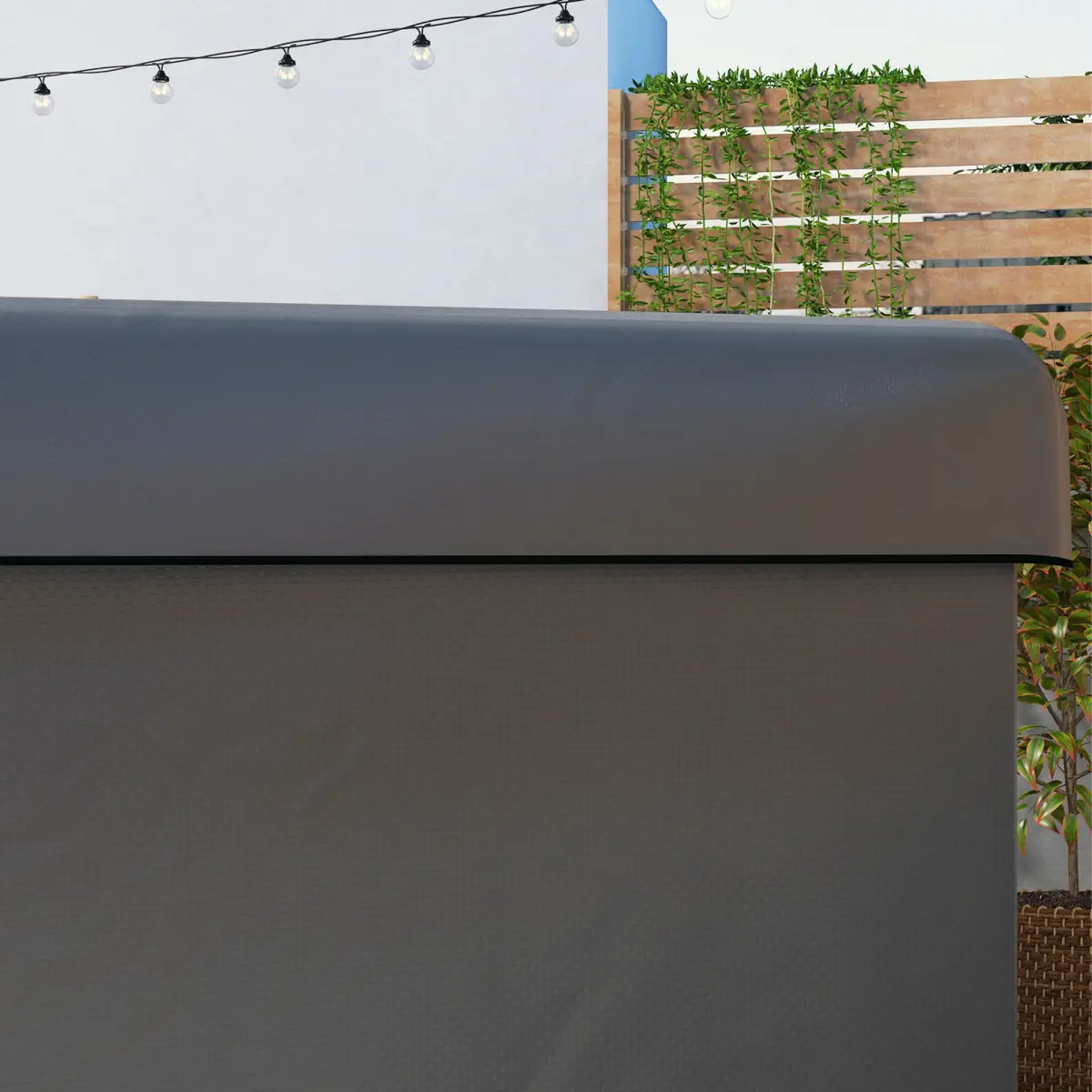 Outsunny Outsunny Patio Swing Chair Cover Garden Furniture Protector 215x155x150cm Grey - Hammocks