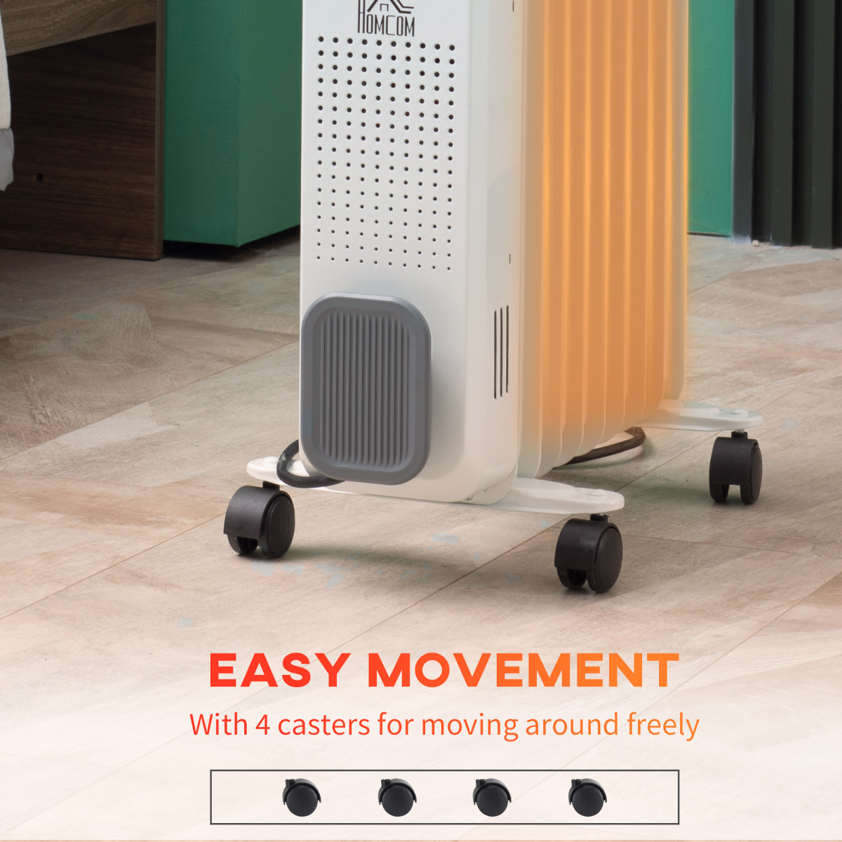 Homcom Oil Radiator 2180W 9Fins SafePower HomeUse