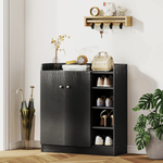 HOMCOM Shoe Cabinet 4-Tier Adjustable Entryway by HOMCOM