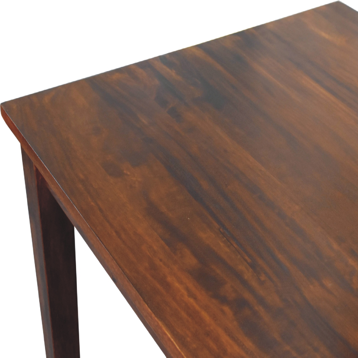 Artisan Dining Table 6ft Solid Mango Chestnut Finish Family - Artisan Furniture - Home Symphony