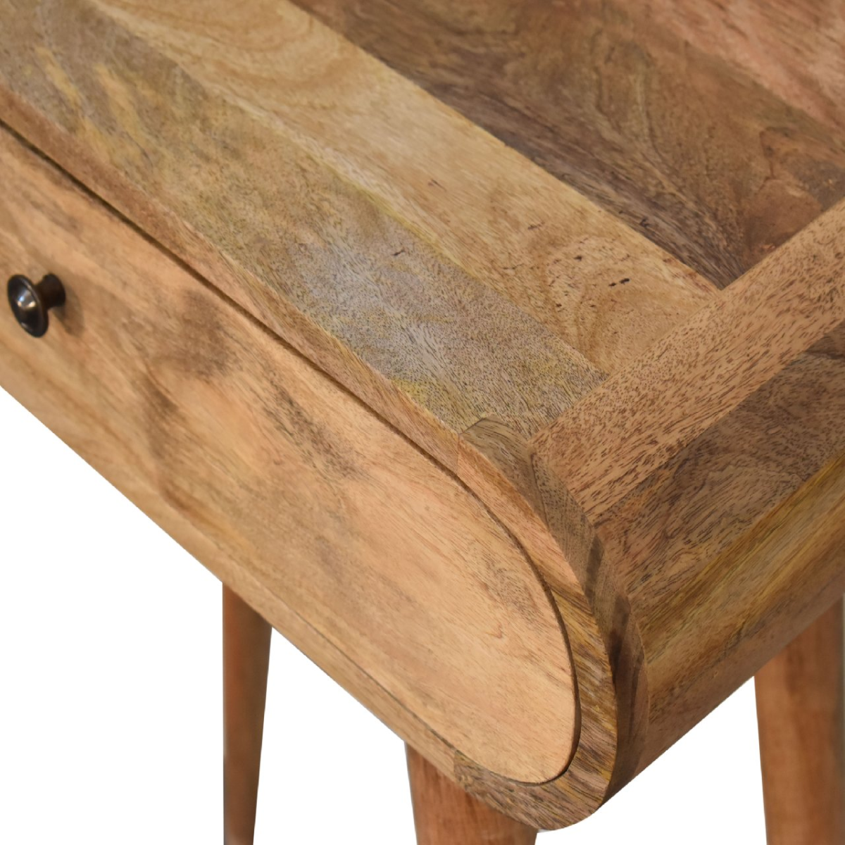 Artisan Console Table Mini Mango Wood Round Entry - Artisan Furniture - Home Symphony