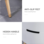 Premium White Circular Side Table Dia 16In Height 20In Removable Top Tray Dual Storage Nightstand And Coffee Table by HOMCOM