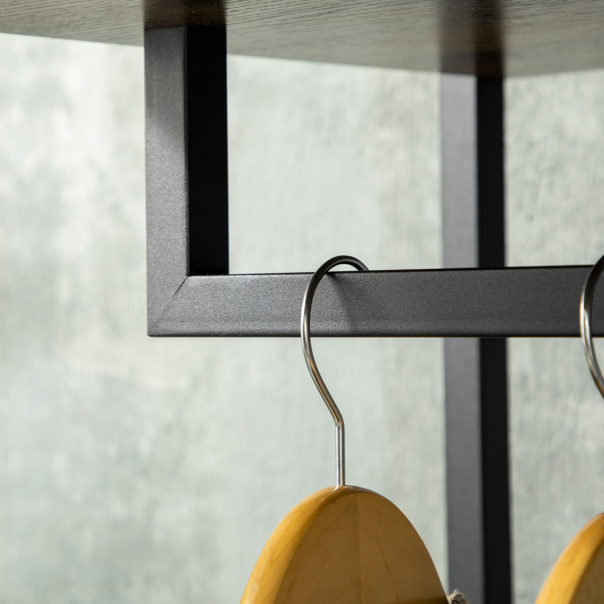 Rustic Industrial Clothes Rack Garment with 2 Fabric Drawers - Unbranded - Home Symphony