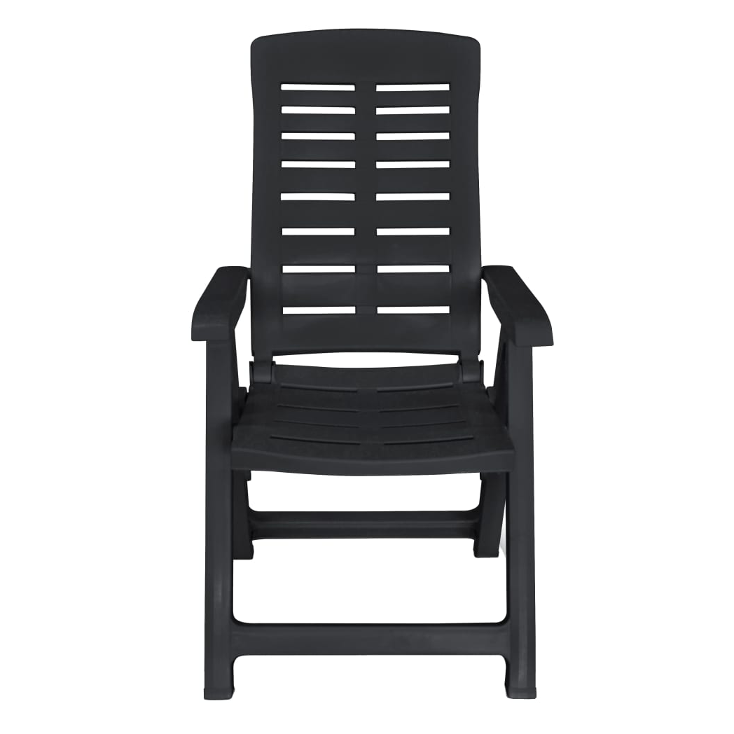 VidaXL Outdoor Dining Set 9 Lightweight Plastic Anthracite - vidaXL - Home Symphony