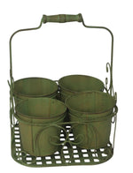 MSL GREEN 4 POT PLANTER - Planters