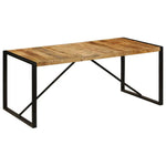 vidaXL vidaXL Dining Table Solid Rough Mango Wood 180 cm - Dining Table