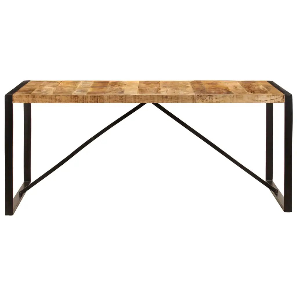 vidaXL vidaXL Dining Table Solid Rough Mango Wood 180 cm - Dining Table