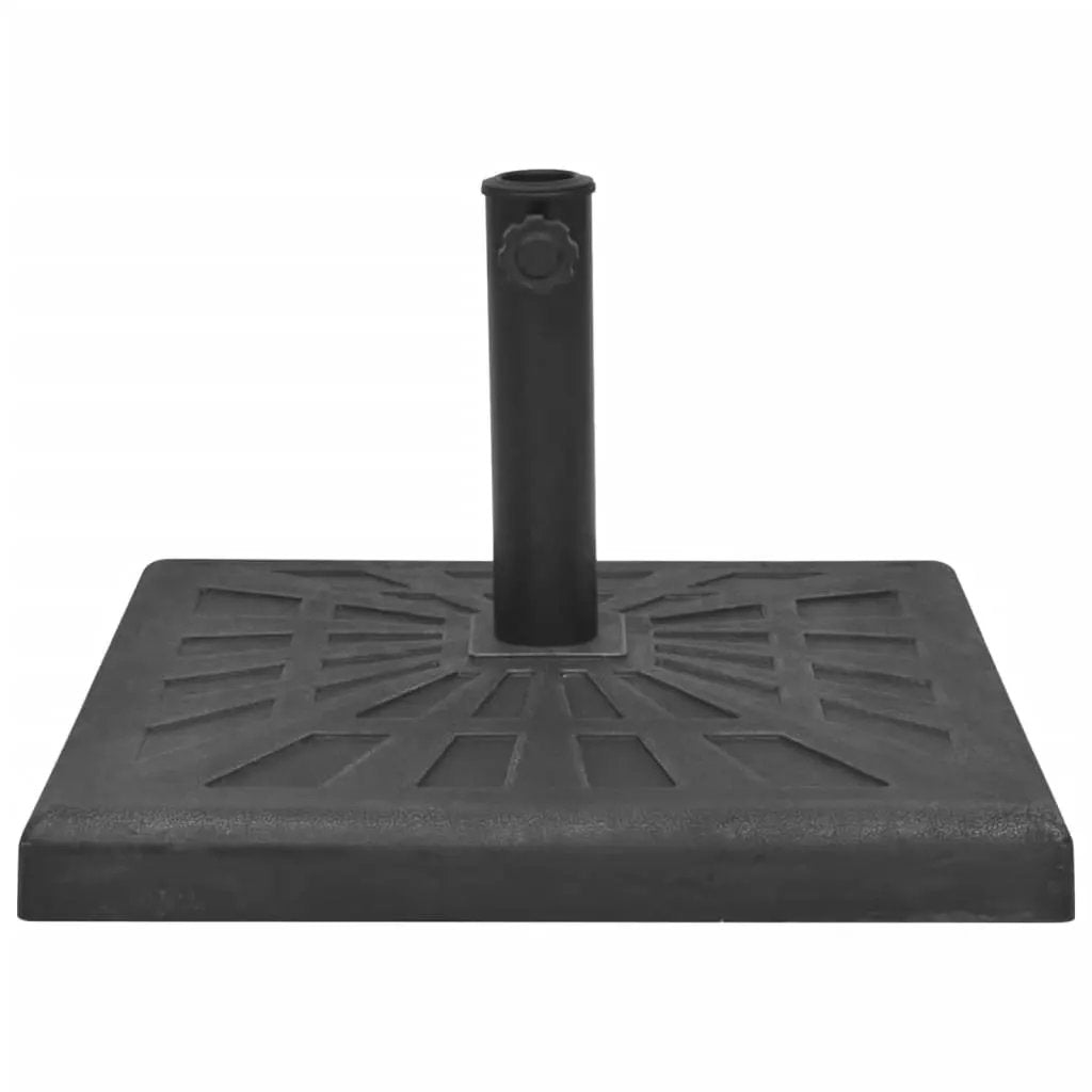 vidaXL vidaXL Parasol Base Resin Square Black 19 kg - Parasol