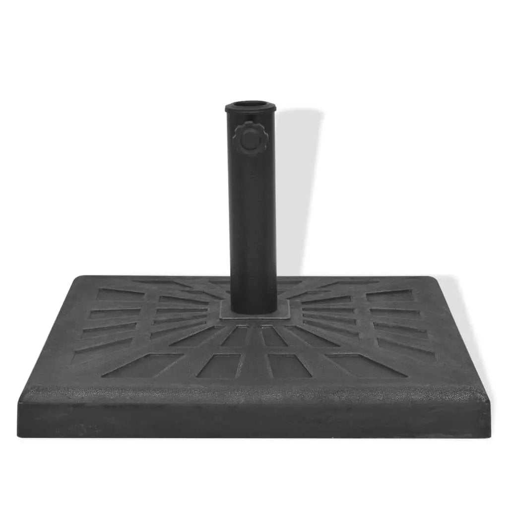 vidaXL vidaXL Parasol Base Resin Square Black 12 kg - Parasol