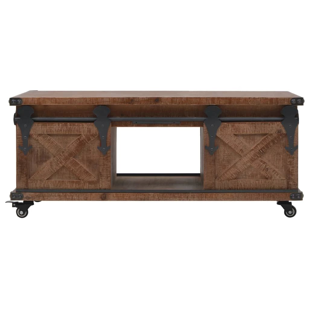 VidaXL Coffee Table 91x51x38 Solid Fir LivingRoom by vidaXL