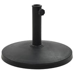 vidaXL vidaXL Parasol Base Round Polyresin 10 kg Black - Parasol