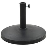 vidaXL vidaXL Parasol Base Round Polyresin 10 kg Black - Parasol