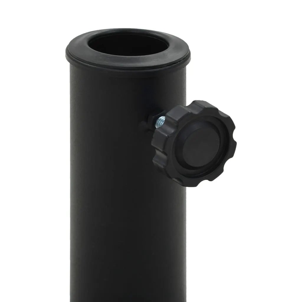 vidaXL vidaXL Parasol Base Round Polyresin 10 kg Black - Parasol