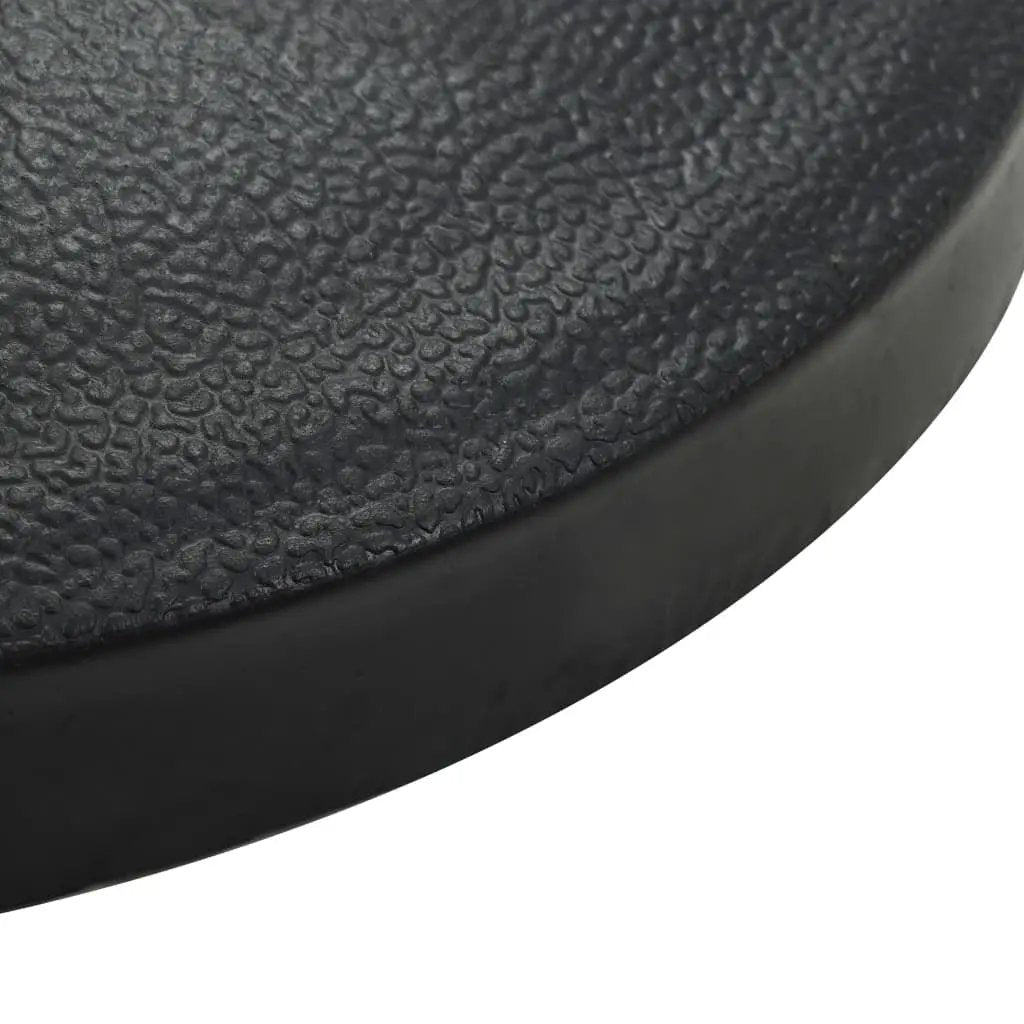 vidaXL vidaXL Parasol Base Round Polyresin 10 kg Black - Parasol