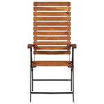 vidaXL vidaXL 2 pcs Reclining Garden Chairs Solid Acacia Wood - Garden Chairs