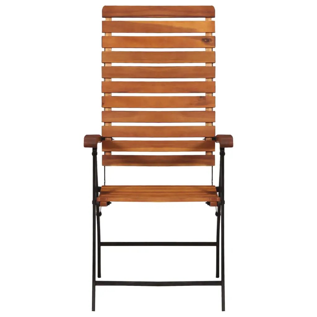 vidaXL vidaXL 2 pcs Reclining Garden Chairs Solid Acacia Wood - Garden Chairs