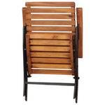 vidaXL vidaXL 2 pcs Reclining Garden Chairs Solid Acacia Wood - Garden Chairs