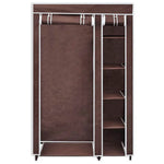 vidaXL vidaXL Fabric Wardrobe Brown - Wardrobe