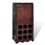 vidaXL vidaXL Wooden Wine Rack for 9 Bottles with Storage - Wine Rack