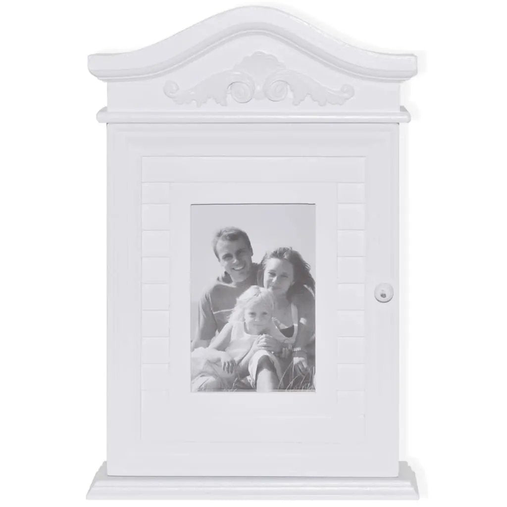 vidaXL vidaXL Key Cabinet with Photo Frame White - Photo Frame