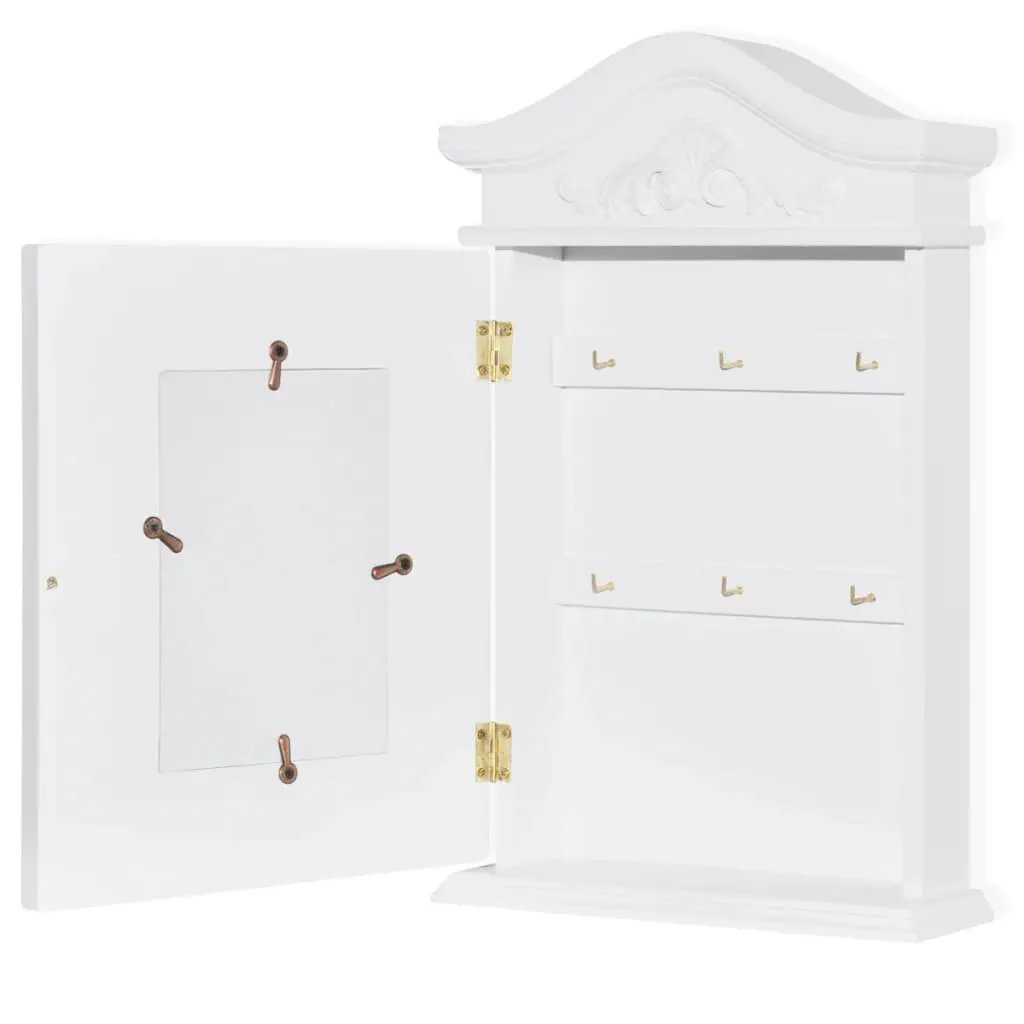 vidaXL vidaXL Key Cabinet with Photo Frame White - Photo Frame