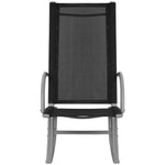 vidaXL vidaXL Garden Rocking Chairs 2 pcs Steel and Textilene Black - Garden Chairs