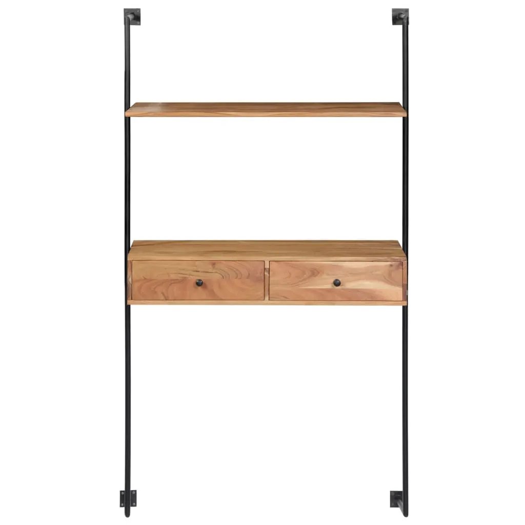 vidaXL vidaXL Wall Desk 90x40x170 cm Solid Acacia Wood - Desk