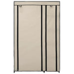 vidaXL vidaXL Folding Wardrobe Cream 110x45x175 cm Fabric - Wardrobe